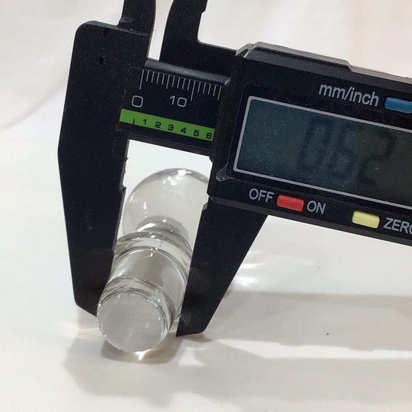 Two Crystal Clear Bottle or Cruet Stoppers - Picture 5 of 5